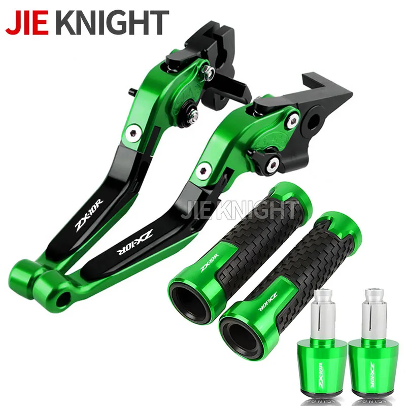 Moto Brake Clutch Lever Folding Handle Hand Grips Set For Kawasaki ZX10R ZX-10R 2006 2007 2008 2009 2010 2011 2012 2013 2014