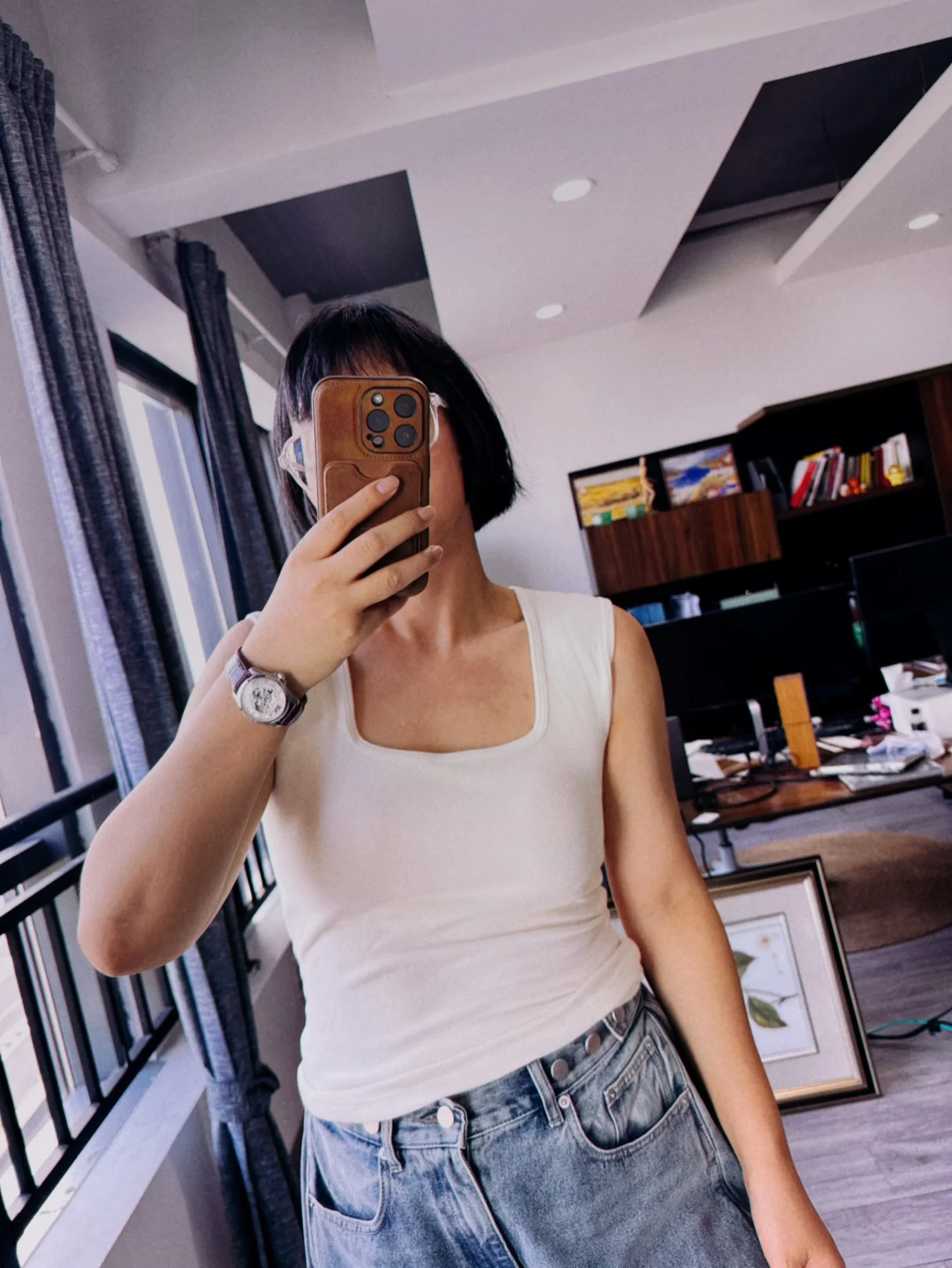 

Warm Camere Blend Knitted Vest Cup with Chest Pad Inteated No Wear Bra Base irt Svel Top for Ladies