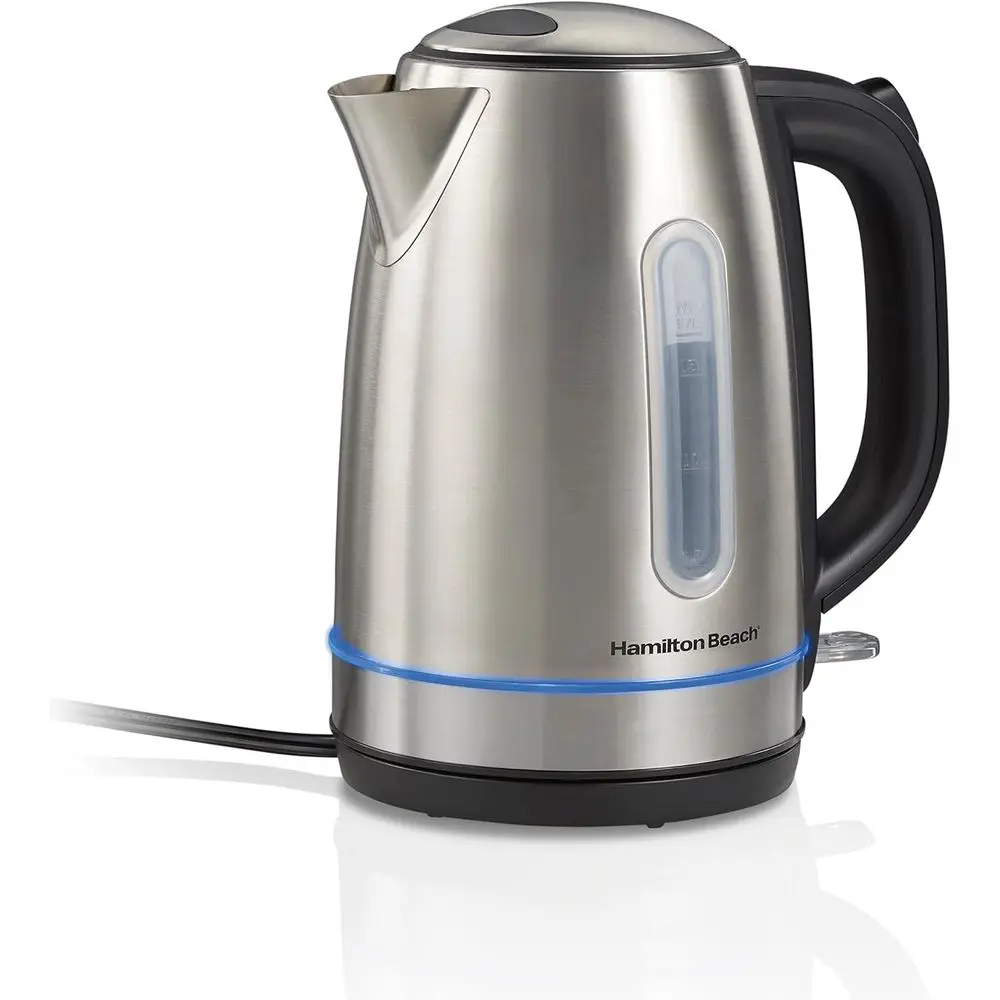 

Electric Tea Kettle, Water Boiler & Heater, 1.7 Liter, CordlServing, 1500 Watts or ast Boiling, Auto-Shuto and Boil-Dry Protecti