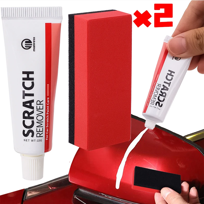 

Car Scratch Remover Car Polishing Paste with Sponge Cars Body Paint Care Kit Grinding Compound Anti Scratch Wax Auto Parts