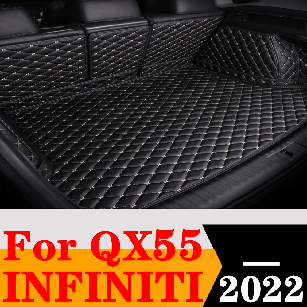 

Полный комплект коврика в багажник автомобиля на заказ для Infiniti QX55 2022, задний багажник, хвостовой лоток для багажника, коврик для багажника, детали ковра для салона автомобиля