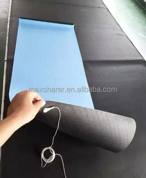 سجادة يوجا مؤرضة مضادة للكهرباء الساكنة - مطاط توصيل الأرض مع سلك سلكي