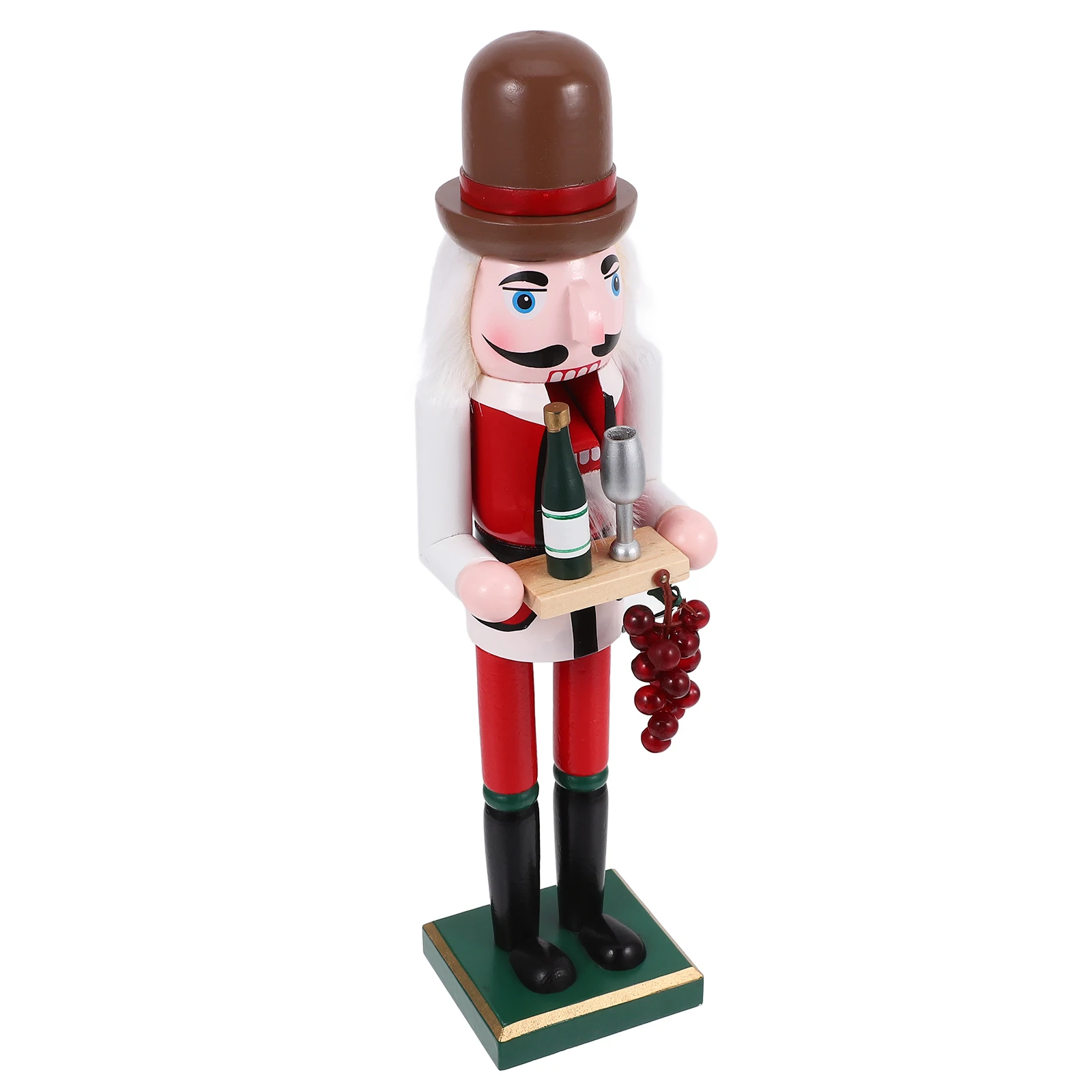 

Wooden Nutcracker 38CM Christmas Decoration Break Resistance Festive Desktop nament Xmas Supplies Vivid Adorable Craft