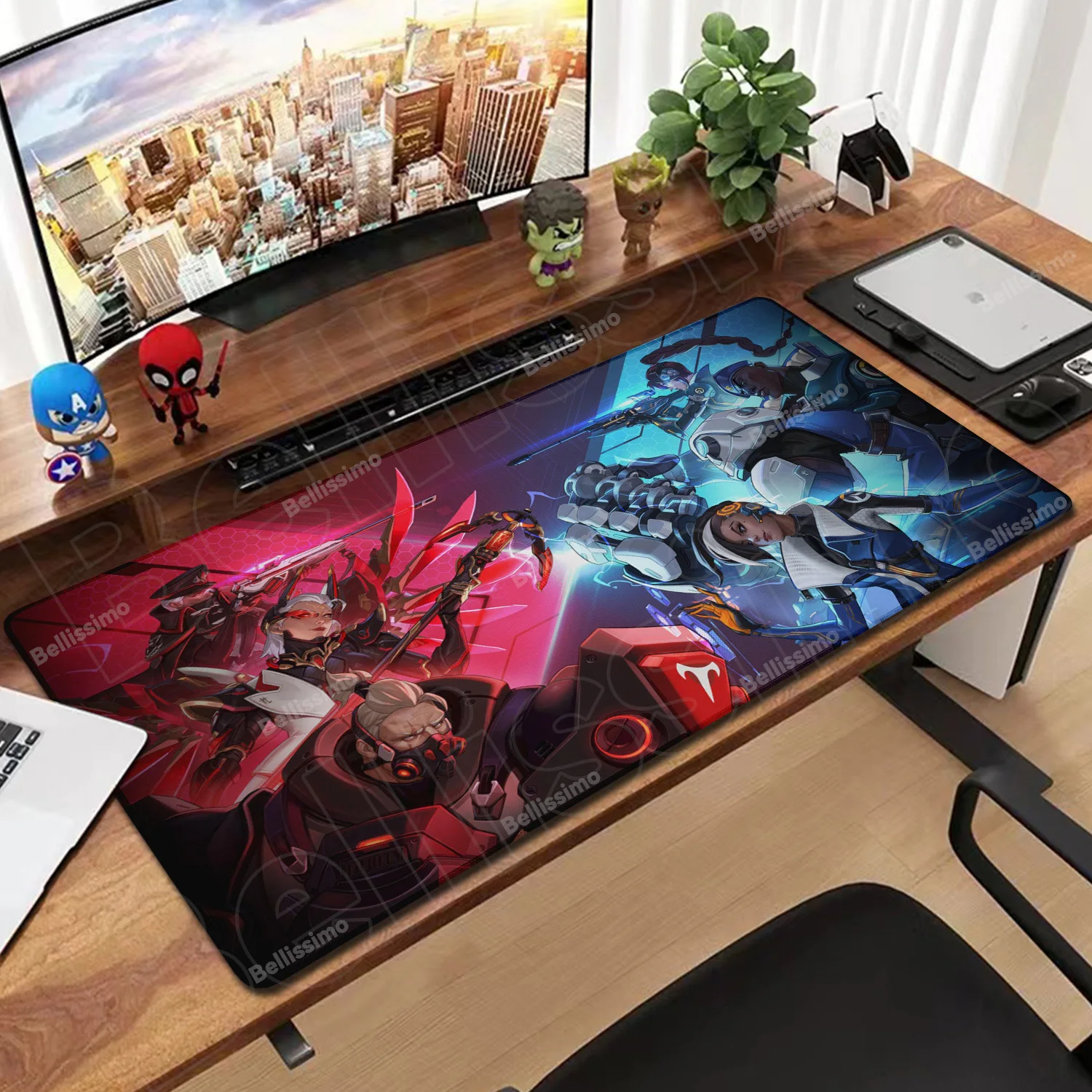

Anime Gaming Overwatch Large PC Accessory Mouse Pad Computer Keyboard HD Print Mousepad Xxl Laptop Office Rubber Soft Desk Mat