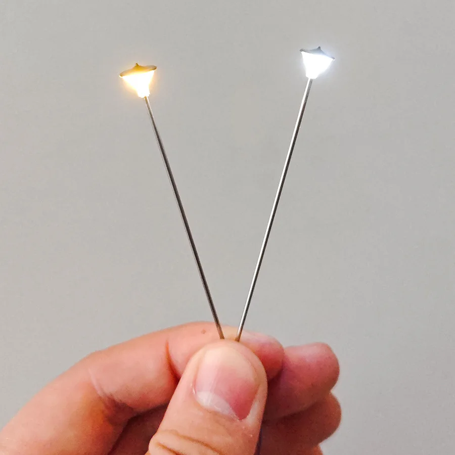 5 pçs mini luz de rua simulação casa bonecas lâmpada streetlight modelo trem ferroviário pós luzes diy acessórios jardim fadas