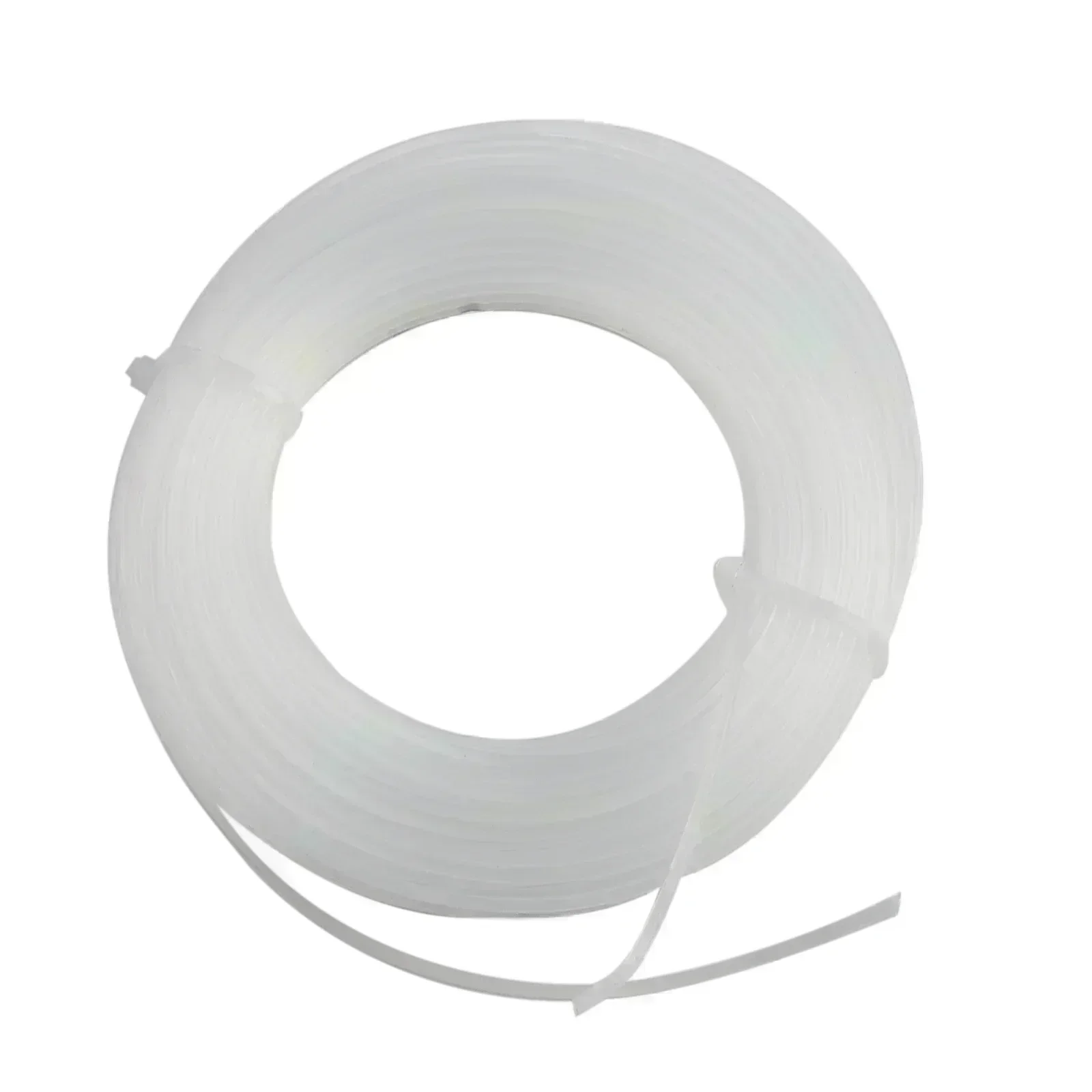 Línea de corte de 1,6mm x 20m, alto rendimiento de corte para trabajos de corte y bordes, cadena de línea de cortacésped de nailon blanco