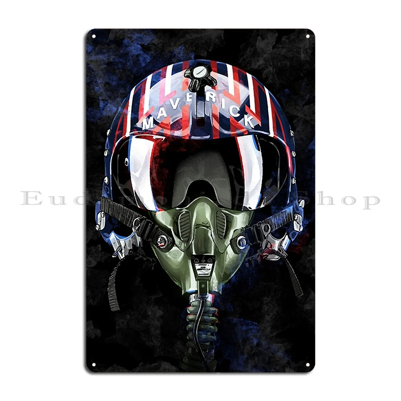 Mask Maverick Metal Plaque create Garage Plaques Home Cinema Tin Sign Poster