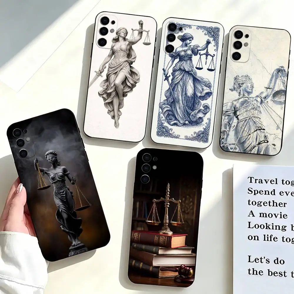 Law Lawyer-r Judge Justice-e   Phone Case For Samsung S25,S24,S21,S22,S23,S30,Ultra,S20,Plus,Fe,Lite,Note,10,Black Cover