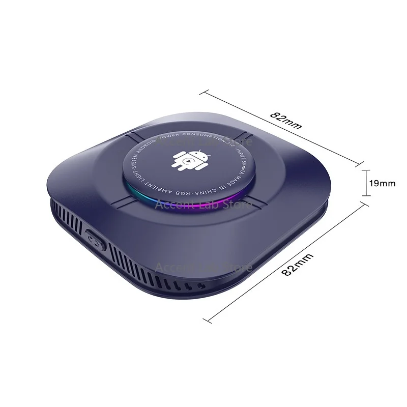 For Android 13 System Qualcomm 6115  S2P Car Box Interconnection CarPlay Box Wired to Wireless Carplay Adapter