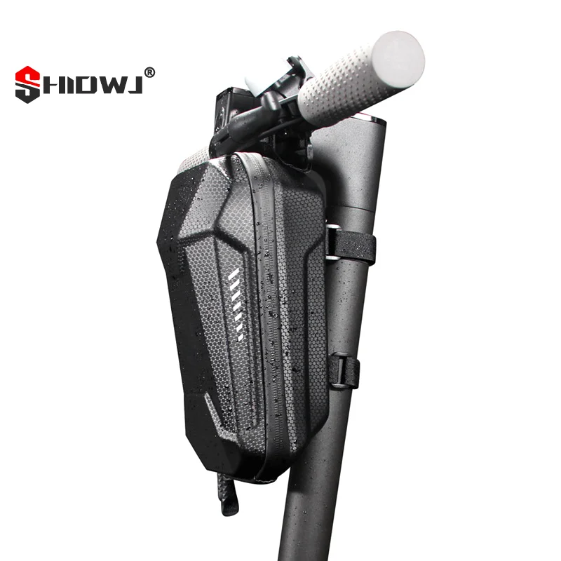 Rainproof Electric Scooter Bag Large Capacity E-Bike Handlebar Mounted Bags Waterproof Scooter Storage Bag Hard Shell Organizer