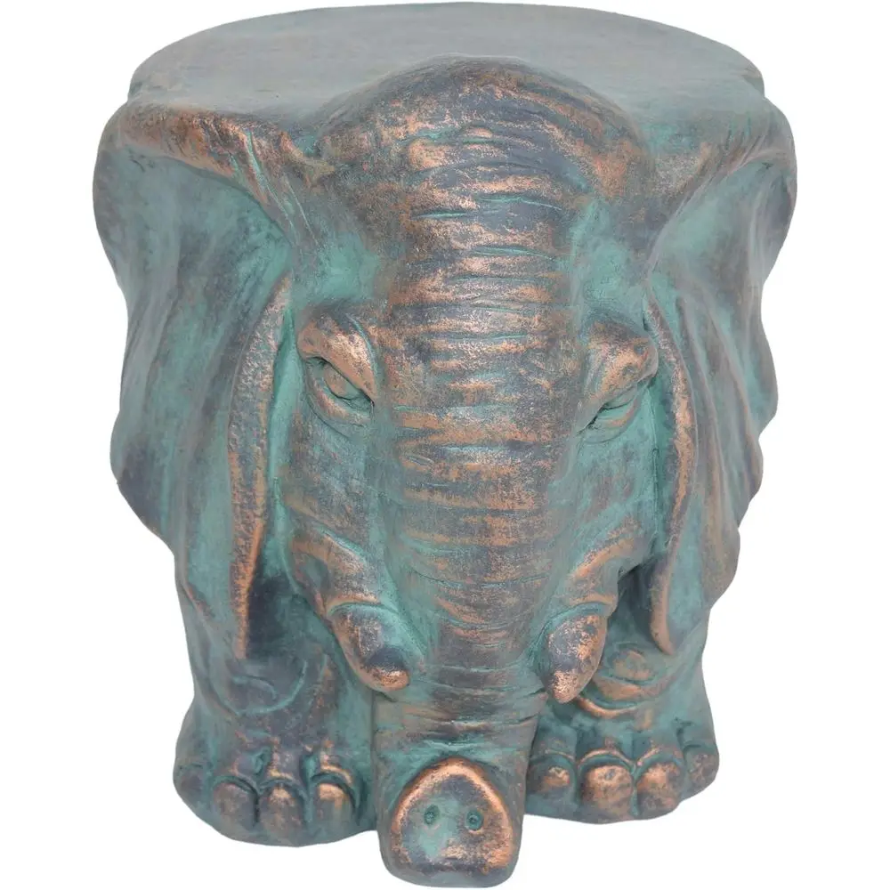 

Садовый стул в виде слона с медной патиной