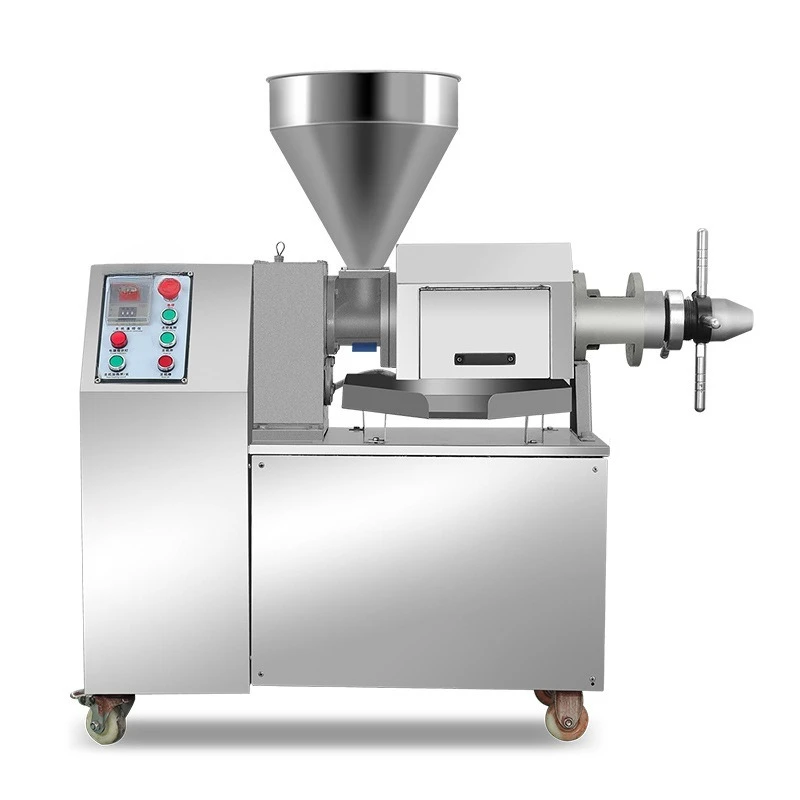 Commercial automatic large oil mill oil press peanut rapeseed flaxseed spiral  press intelligent edible