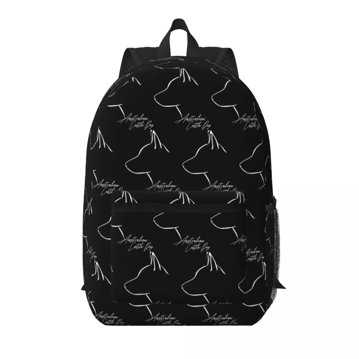 

Australian Cattle Dog Dog Mom Profile Student Backpack School Bag Hiking Travel Daypack for Men Women Bookbag Shoulder Bags