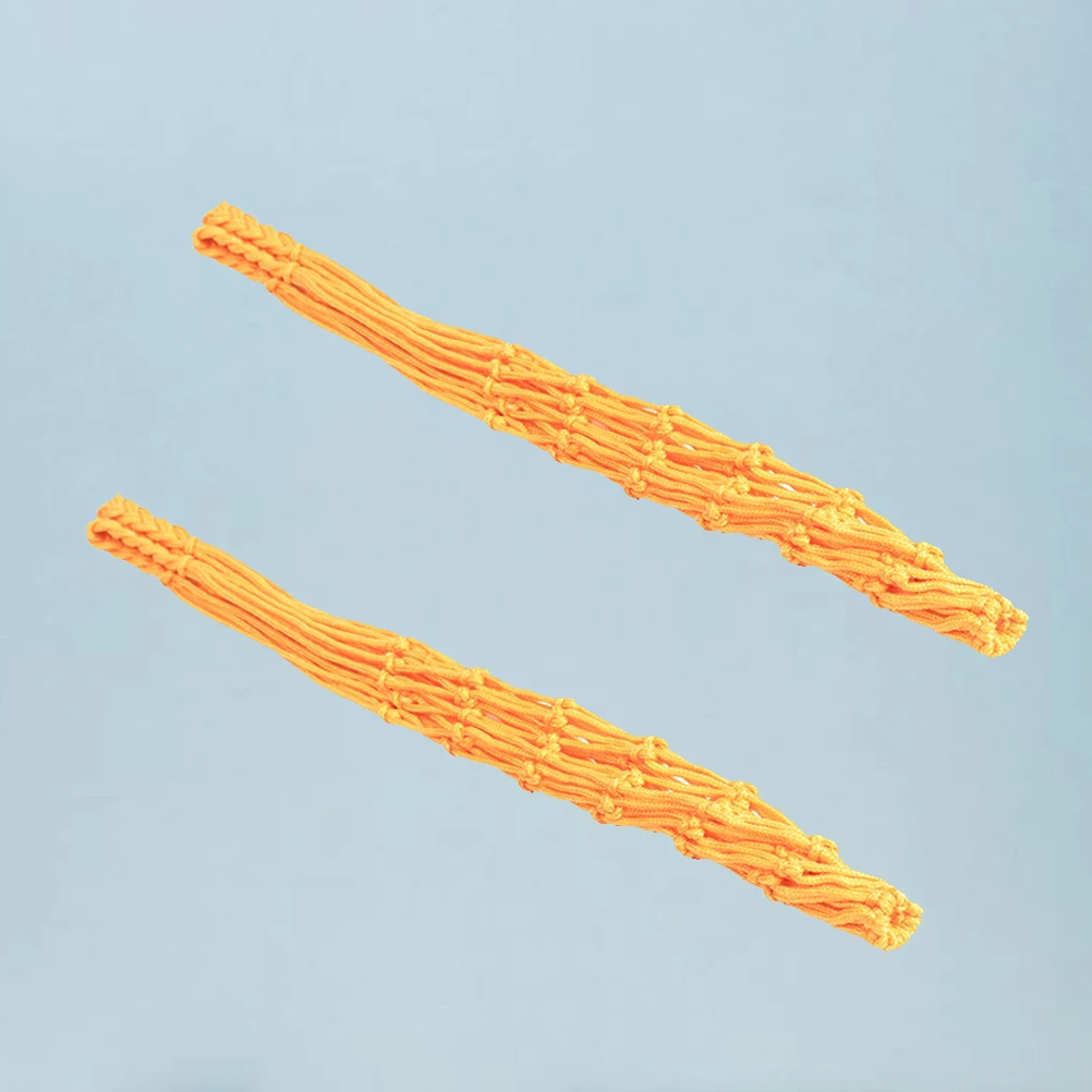 

2 Pcs Single Ball Bag Sports Net Football Carrying Volleyball Yellow Soccer Mesh