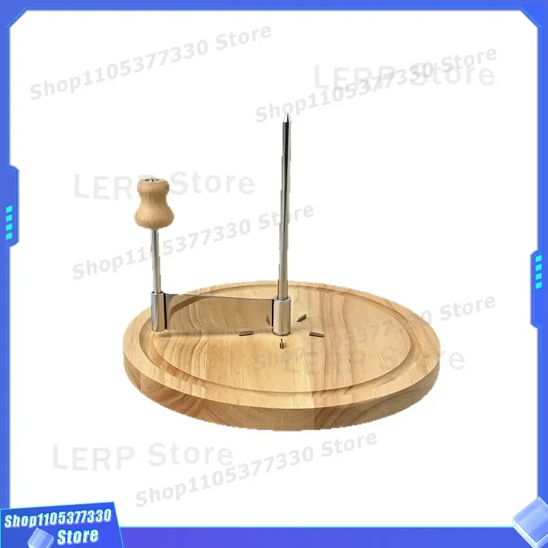 Manual Wooden Cheese Grater Rotary Disc Slicer Kitchen Tool Hand Crank Shaver for Hard Cheese Vegetable Scraping Device