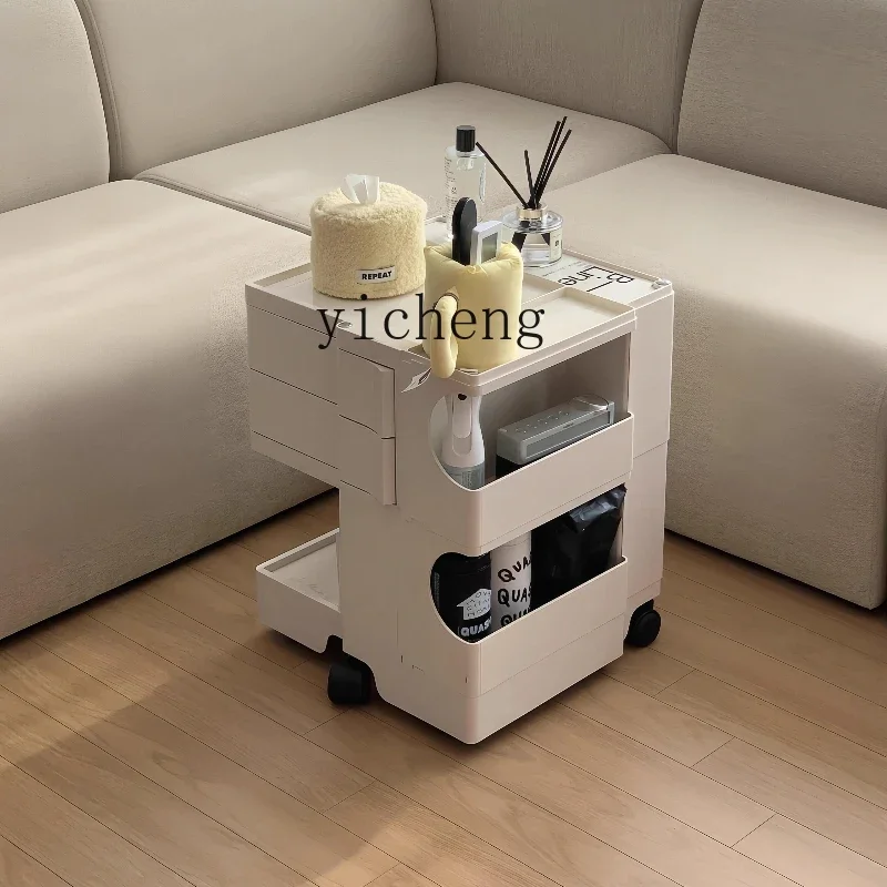 v29 storage cabinet living room mobile trolley snacks cosmetic cabinet rotatable multifunctional bedroom bedside table