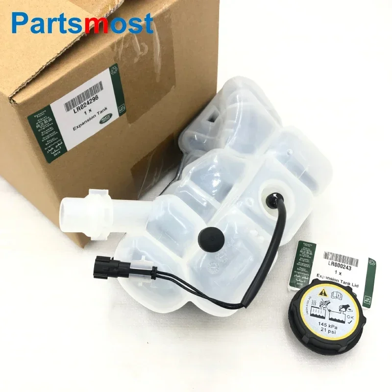 LR024296 Lid LR000243 2.0 2.2 TD4 Radiator Coolant Overflow Container for LAND ROVER LR2 RR Evoque VOLVO S80 V70 XC60 31200321