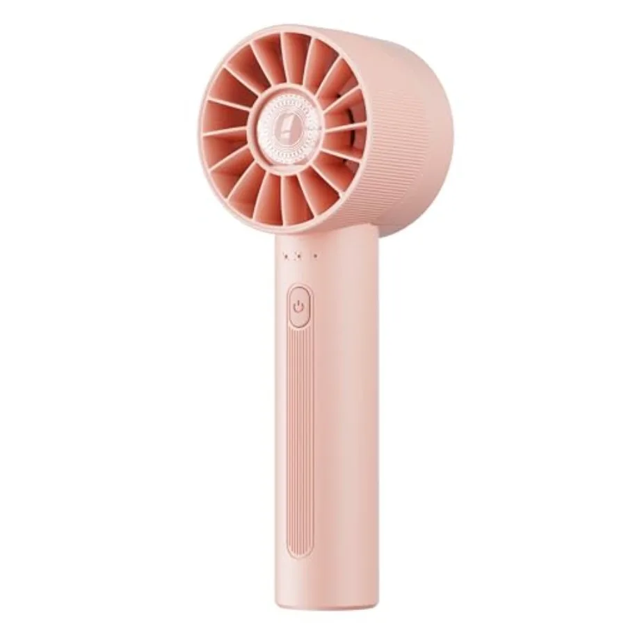 

Portable Mini Handheld Turbo Fan, 4 Speed High Velocity Personal [Max 16H Cooling Time], Rechargeable Purse Travel Essentials f