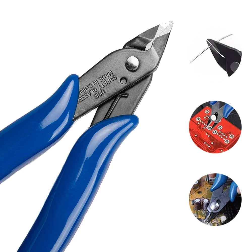 1Pc Multi-tools Electrical Wire Cable Cutters Cutting Pliers Side Snips Flush Stainless Steel Nipper Hand Tools