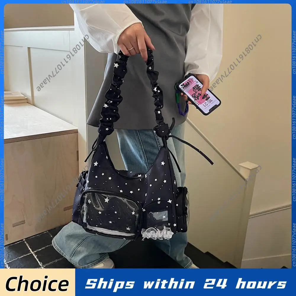 

Модная милая мультяшная сумка-тоут, прозрачная сумка через плечо в стиле Лолита, сумка для покупок и путешествий, прозрачная сумка-клатч из ПВХ, сумка JK Ita Bag