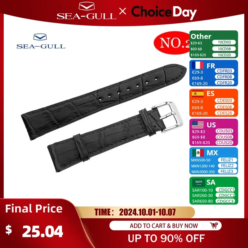 22mm Seagull Watch Original Strap Bracelet Watch Accessories