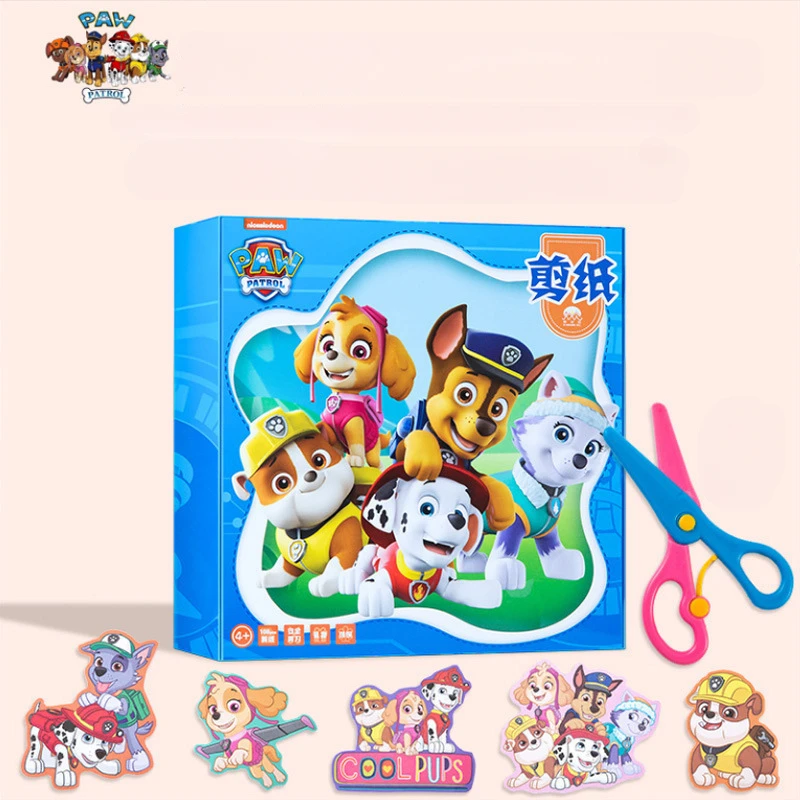 108pcs Paw Patrol ritagli di carta Cartoon Diy Art Craft Making Origami Educational Kids Toy festa per bambini compleanno decorare regalo