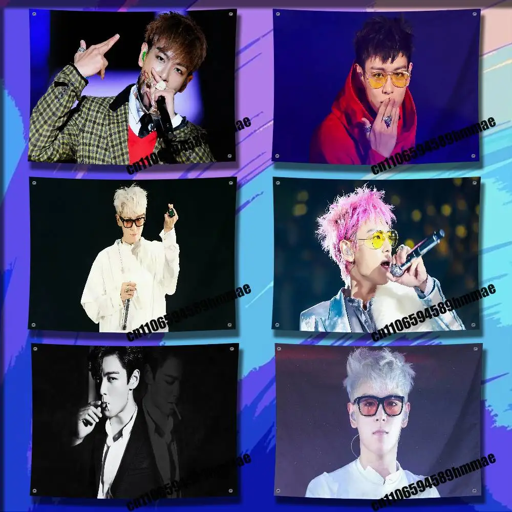

For T-Top C-Choi Seung hyun Flag 150x200cm 100x150cm 80x120cm 50x70cm Gift Bedroom Wall Banner Tapestry Cover
