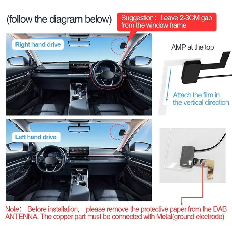 Classy-Car DAB+ Box Digital Signal Receiver DAB+ Receiver Antenna Aerial USB Interface Portable For Android Car Radio Stereo