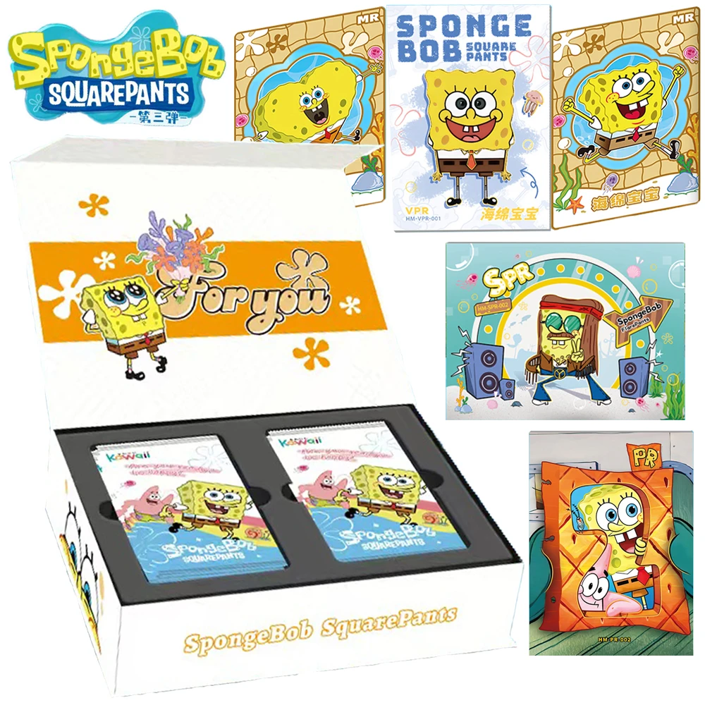 

Original SpongeBob SquarePants Card For Children Popular Classic Family Animation Limited Game Collection Card Christmas Gifts