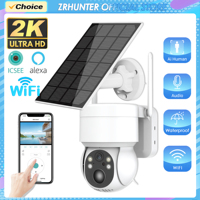 4MP Solar Panel WiFi Camera 7800mAh Recharge Battery Video Surveillance Human Detection Waterproof Outdoor Security Camera