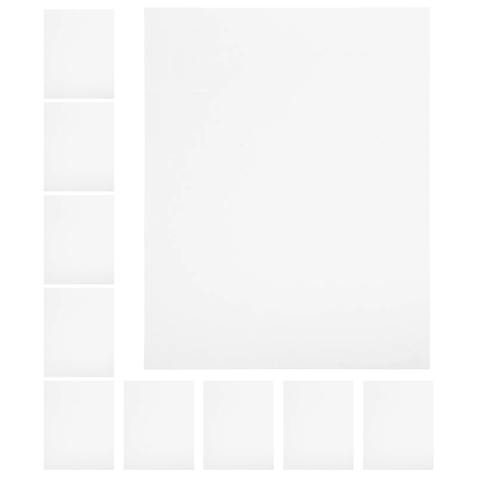 

10 Sheets Blank Business Card Stock Printable Heavy Duty Cardstock for Custom Cards Coupons Name Tags Index Flash Cards Home