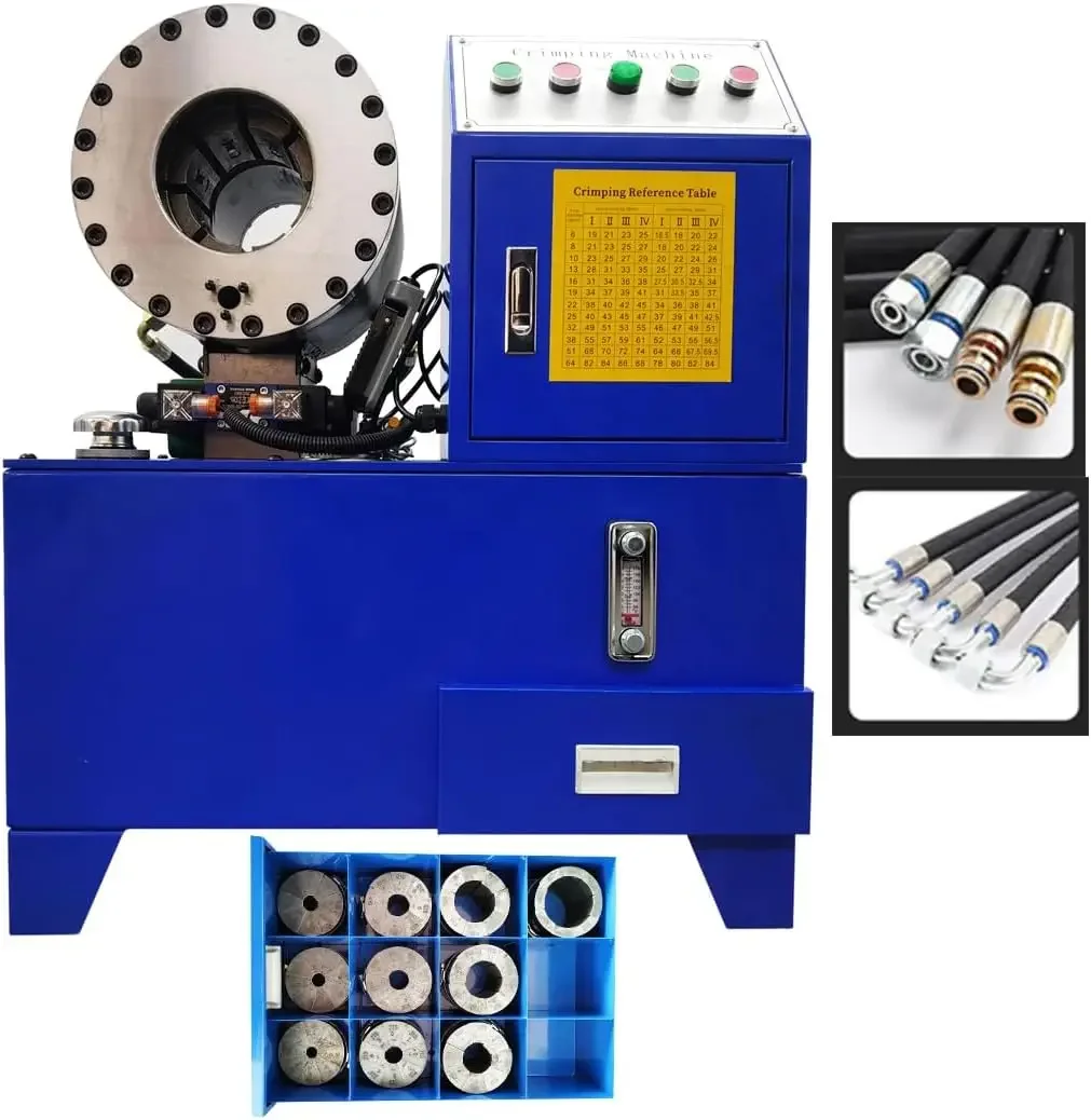 2025 Hot Selling Automatic Portable 2 Inch Braided Rubber Pipe Crimping Hydraulic Hose Pressing Machine
