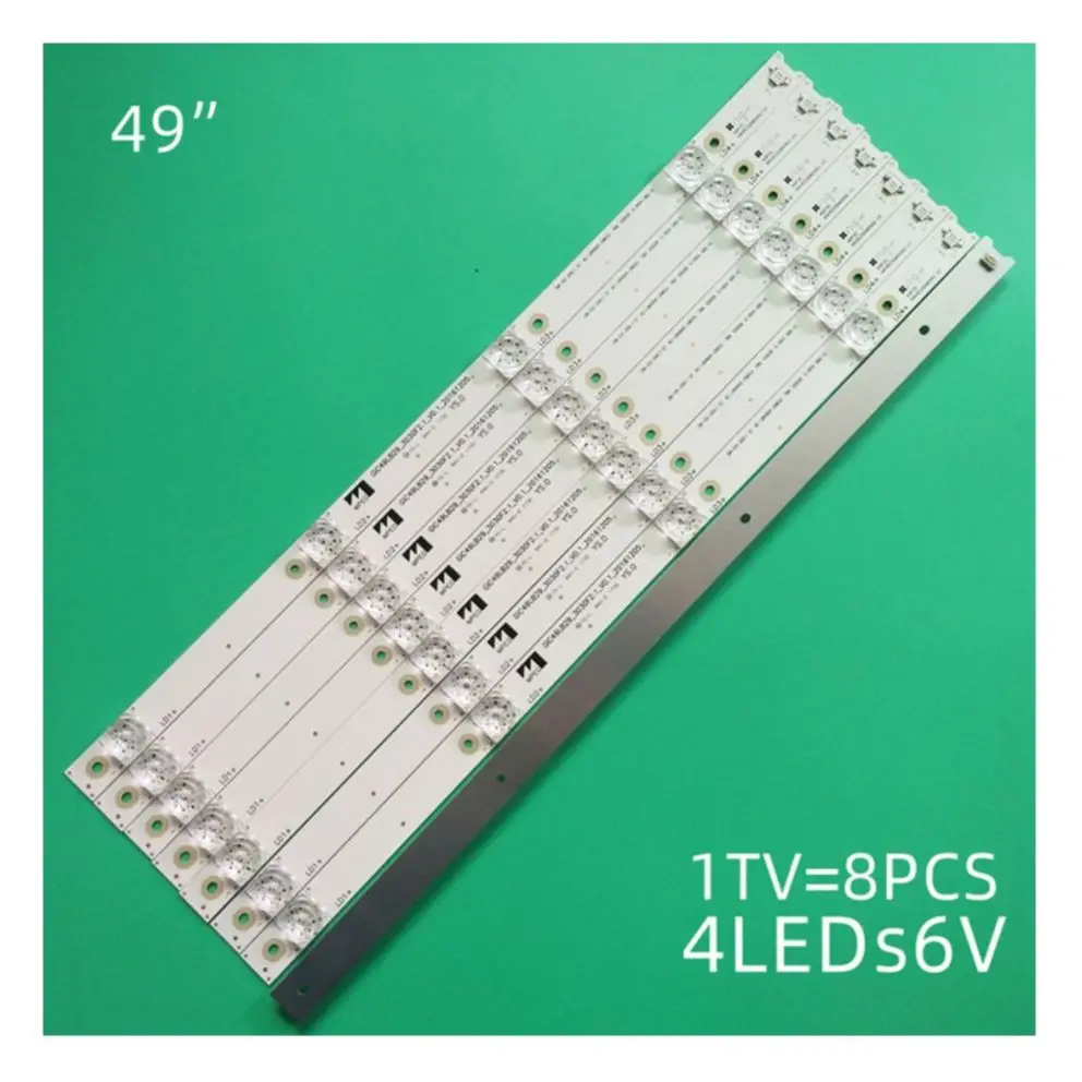 

Новинка, 8 шт., 49p3 D49a620u, подсветка для телефона, 4c-lb4904-hr07j, 49hr330m04a2 V3, 49p3f, 49a950c,