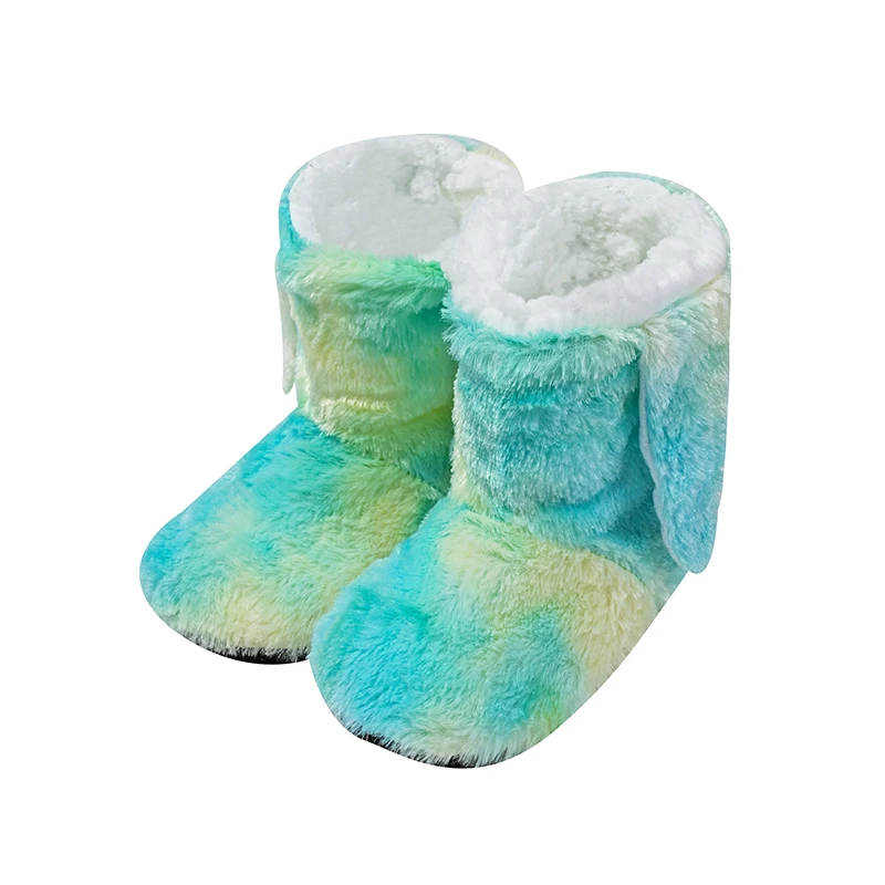 Winter Fell Hausschuhe Warme Weiche Frauen Hause Hausschuhe Haus Boden Schuhe Damen Indoor Socken Pelzigen Plüsch Rutschen Baumwolle Schuhe – Detail 10