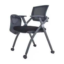 Eagleseating Folding College tiltable backrest Mesh School Lecturer Office Chair with Wheels and writing tablet