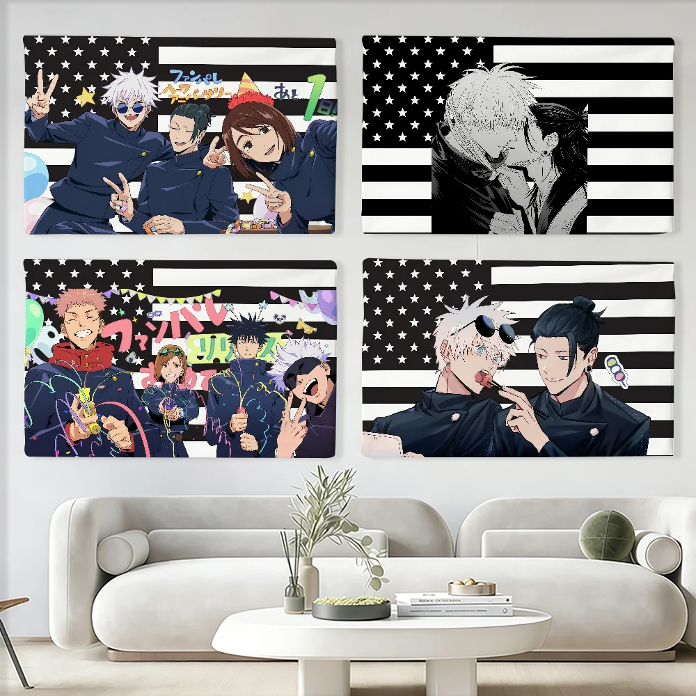 Outdoor Adventure Club - Adventure anime J-Jujutsu K-Kaisens flag Suitable