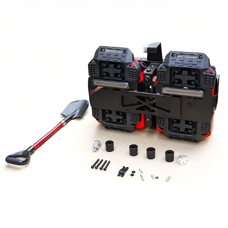 Modified tailgate equipment integrated components, flagpole frame, spare oil drum, extended version, escape accessories