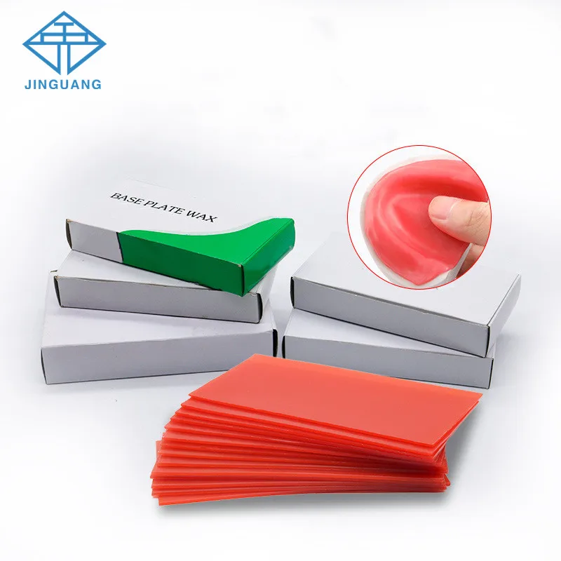 

3Boxes Dental Lab Base Plate Red/Pink Dental Wax Sheets Dentist Auxiliary Material Dental Supply Teaching Model for False Teeth