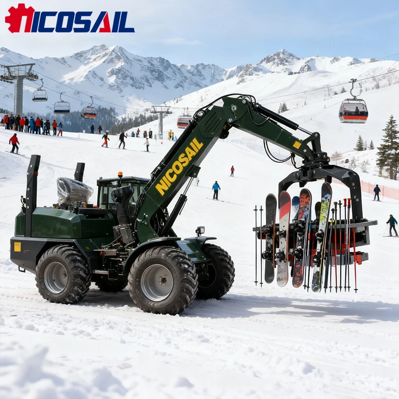 جرافة أمامية تلسكوبية صغيرة الأكثر مبيعًا مع محمل تلسكوبي قوي #1