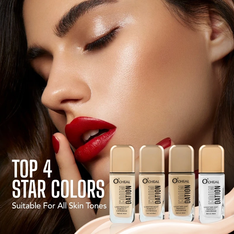 24H Wodoodporny podkład w płynie Korektor Długotrwały, nawilżający, wodoodporny i odporny na pot Matowy wykończenie dla wszystkich odcieni skóry