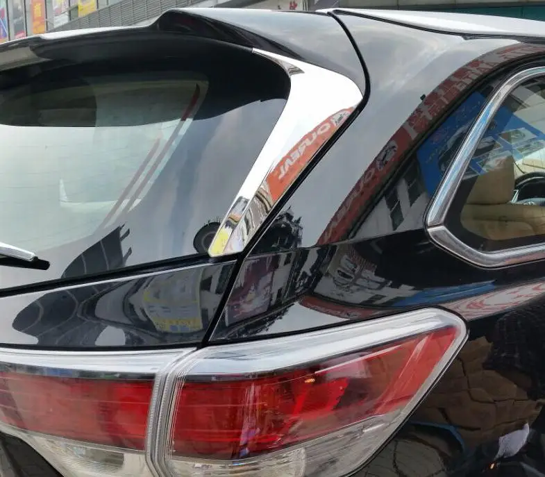

ABS Chrome Rear Window Around Cover Trim For Toyota Highlander 2014-2019 Car Accessories Stickers