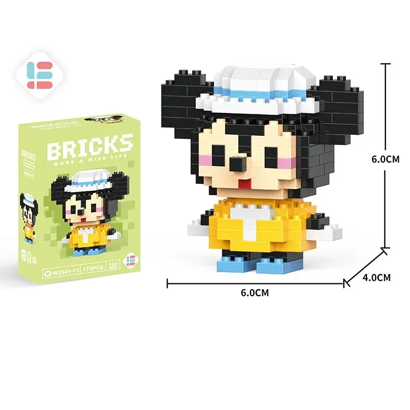 Sanrio Kuromi, Hello Kitty, Bausteine, Disney, Mickey Mouse Club, Anime-Modell, Bausteine, Spielzeug für Kinder, Geschenke. – Detail 6