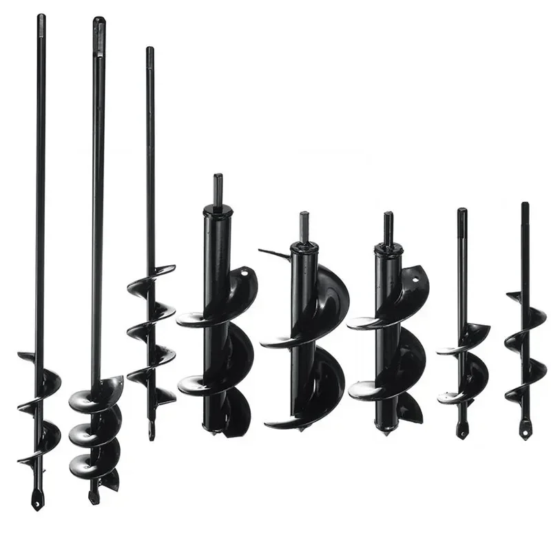 JUSTINLAU 9 a 18 Polegada Plantador de Terra Espiral Auger Broca Post Hole Digger Power Garden Auger