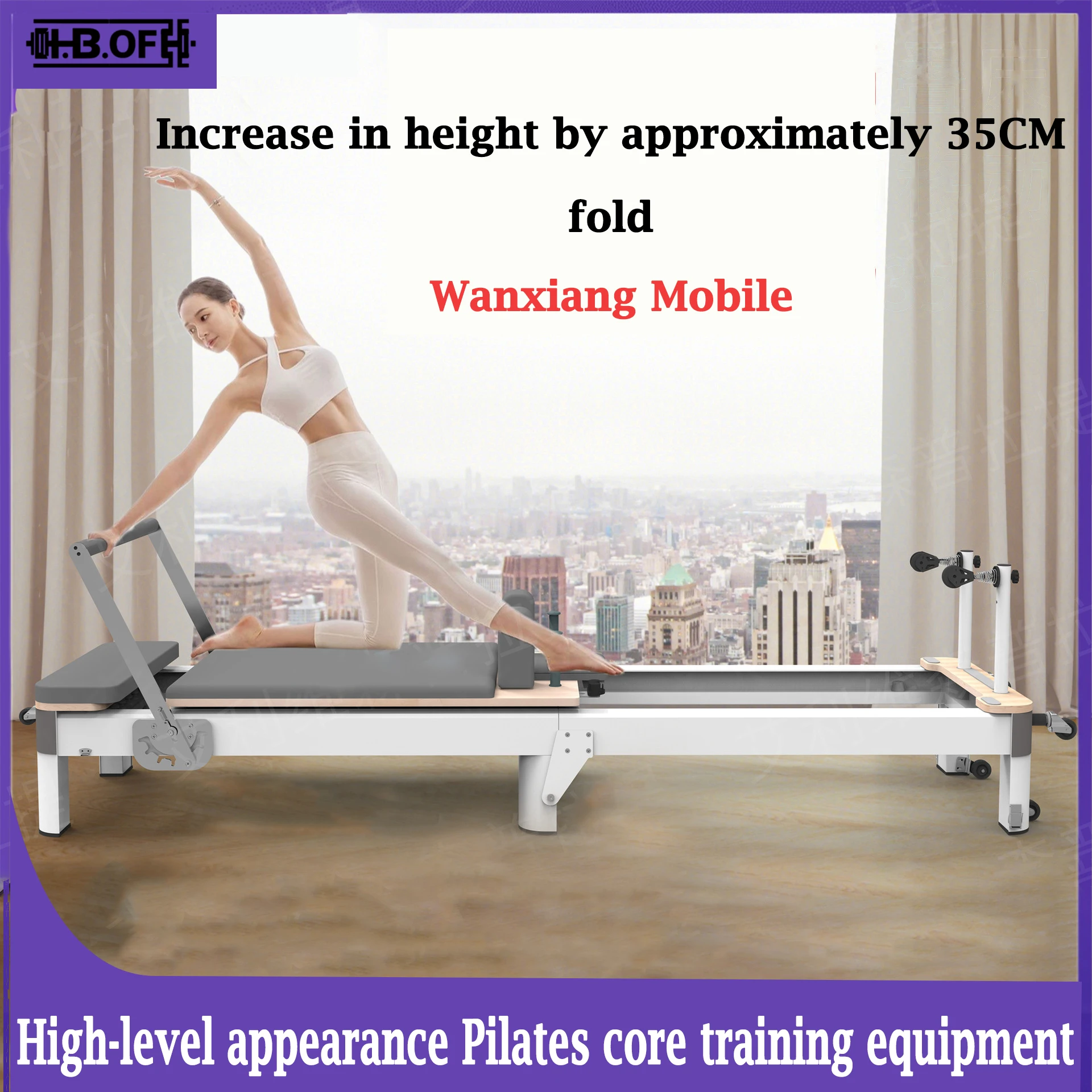 Aluminum Alloy Heightened Folding Core Bed For Home Use, Personal Training Yoga Studio Fitness And Body Shaping Bed view 2