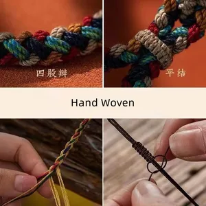 Tibetaner Armband Hand -farbiges Seil, Reiz des Gottes des Reichtums, Armbänder, Geschenk für Freunde und Liebhaber 10 Hauptverkäufe Gott der Gesundheit - №6