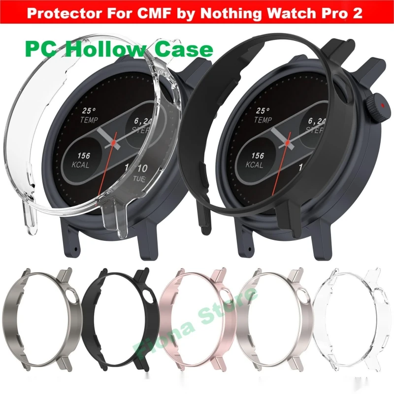 PC Hollow Case For CMF Watch Pro 2 Protector Samrt Watch Strap Cover Bumper For CMF by Nothing Watch Pro2 Protective Shell