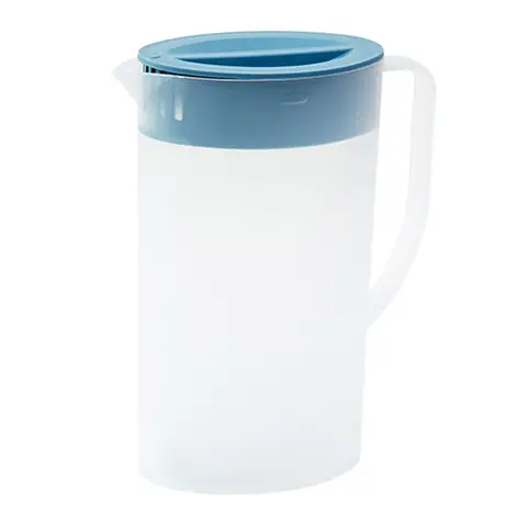 2L Nordic Blue Cool Water Bottle Plastic Thickened Large Capacity Home Living Room Cool White Water Pot -1PCS
