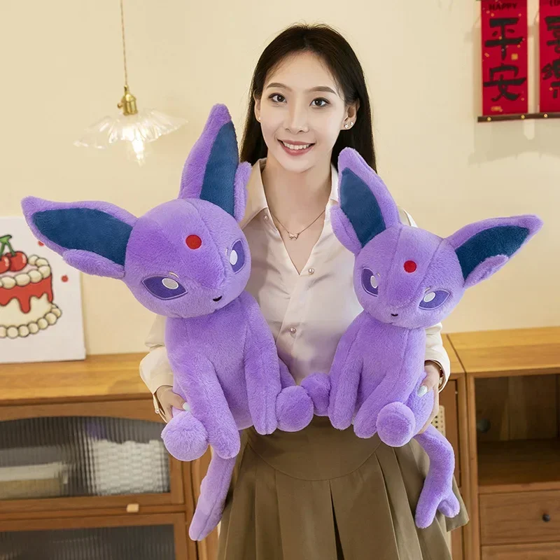 30/70cm Espeon Pokemon Plush Toys Large Anime Doll Cute Pillow Cartoon Eevee Pokémon Plushie Stuffed Gift for Kids Christmas