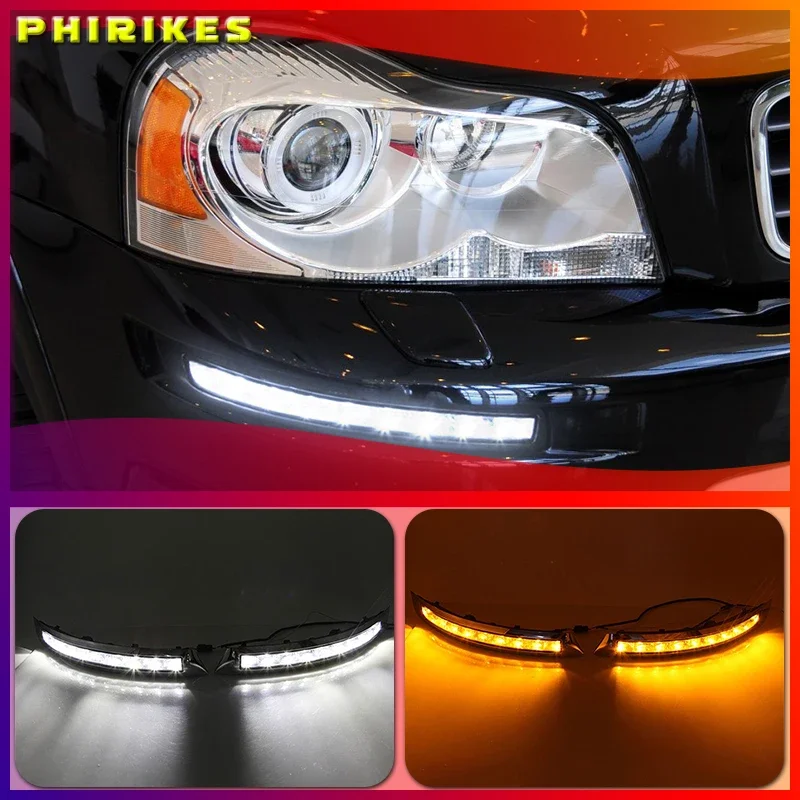 

2PCS For VOLVO XC90 2007 2008 2009 2010 2011 2012 2013 DRL Daytime driving Running Lights Daylight turn light