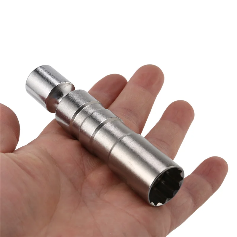 

A36T-3Pc 14MM & 16MM Thin Wall Magnetic Swivel Spark Plug Socket - 3/8-Inch Drive 12-Point Spark Plug Socket Removal Tool